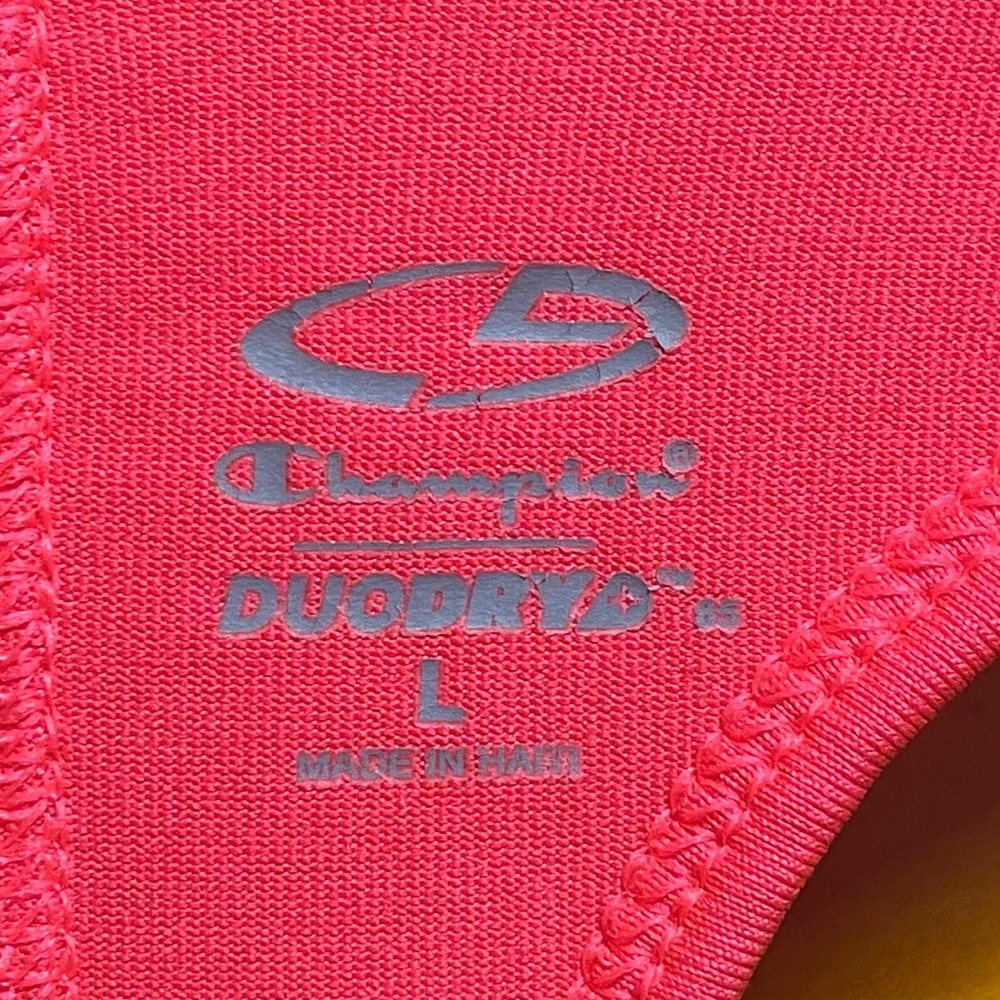 Champion C9 Women's DuoDry Racerback Sports Tank Top Bright Pink Orange Large L - Picture 5 of 9